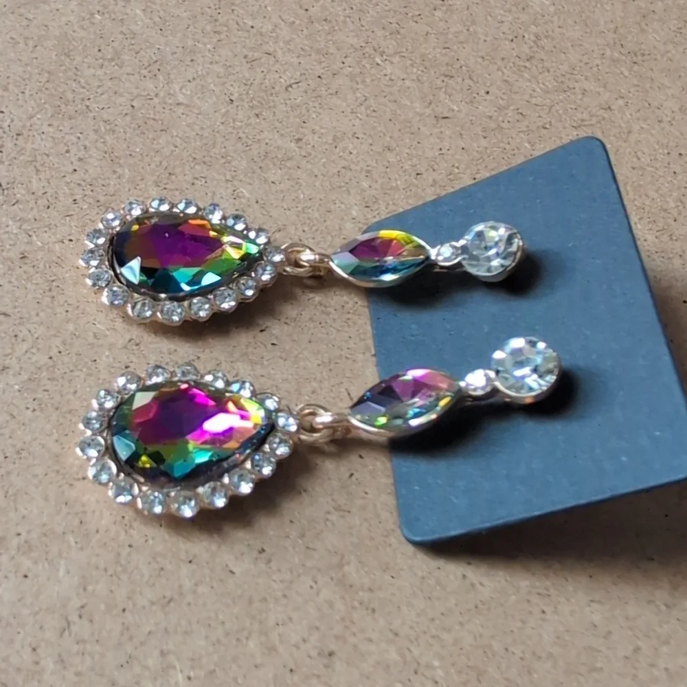 Gold Glamorous Statement Earrings